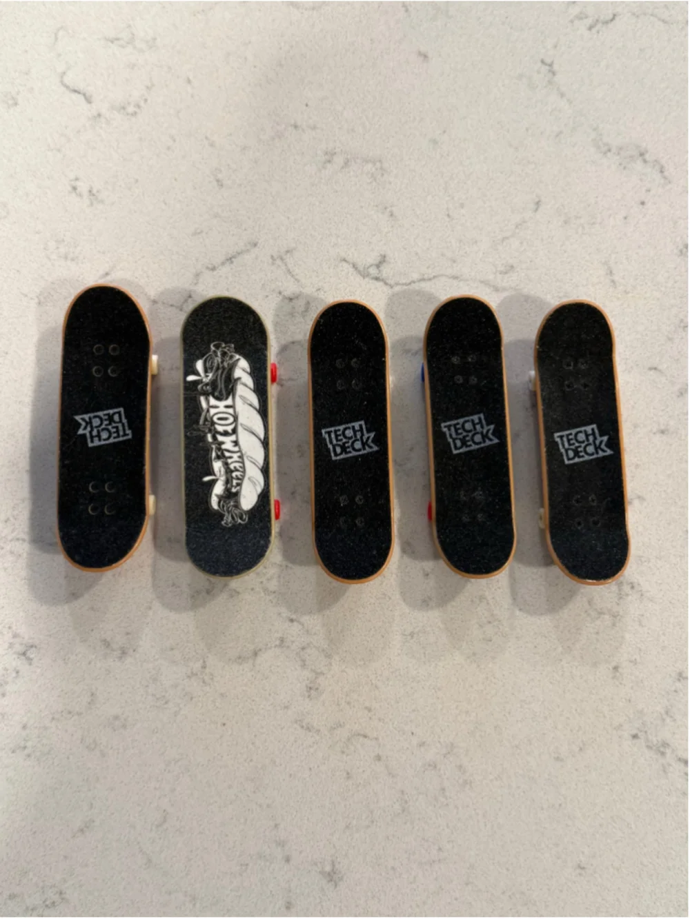 Tech Deck Fingerboard Skateboard Lot - 5 decks - Blind, Santa Cruz, Tony Hawk